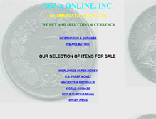 Tablet Screenshot of novacoins.com